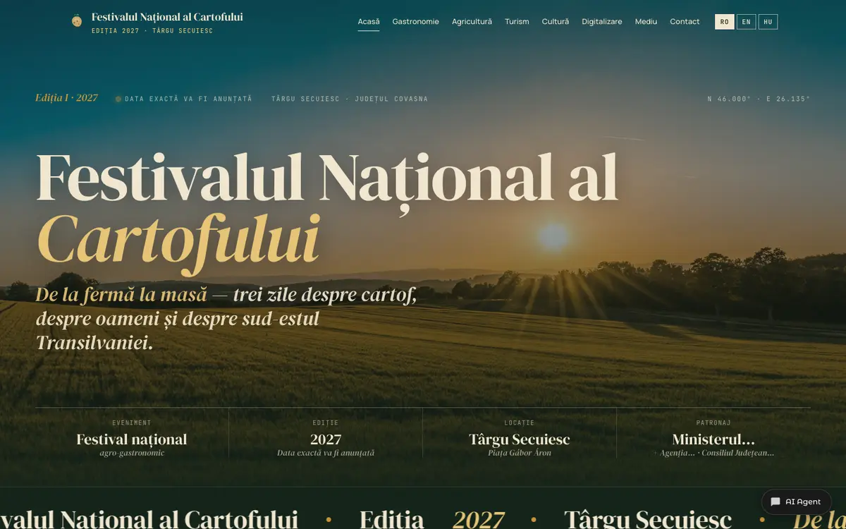 The fnccv.ro festival website